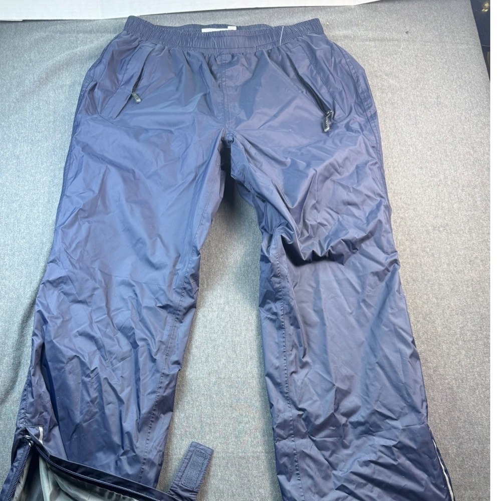 33000‎ ft Mens Blue Nylon Zippered Pockets Activewear Pants Inseam 31
